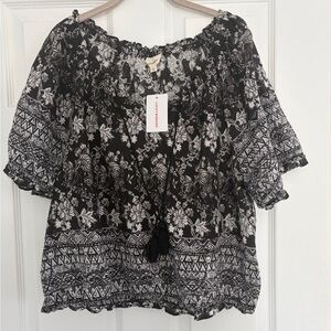 NWT Lucky Brand ladies blouse sizes M, L